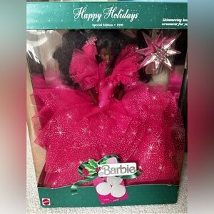 1990 Happy Holidays Special Edition Barbie Doll Mattel